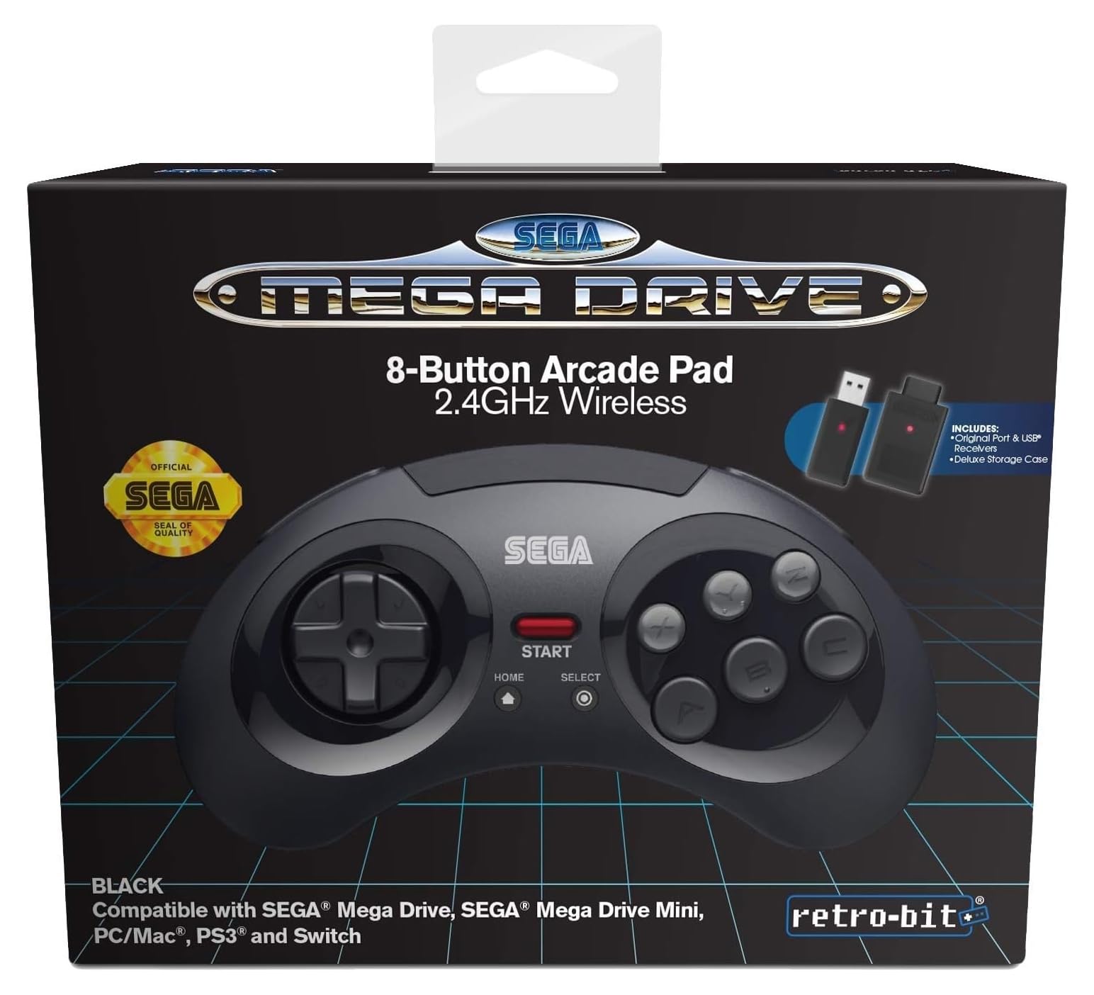 Retro - Bit Sega Saturn Usb Pad Gris
