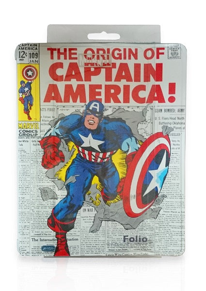 Funda Capitan America Folio Con FuncióN Stand (Ipad 2/3)