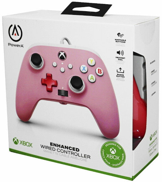 Mando Power A Enhanced Rosa ( XBOX - One/PC/Xbox Series X)