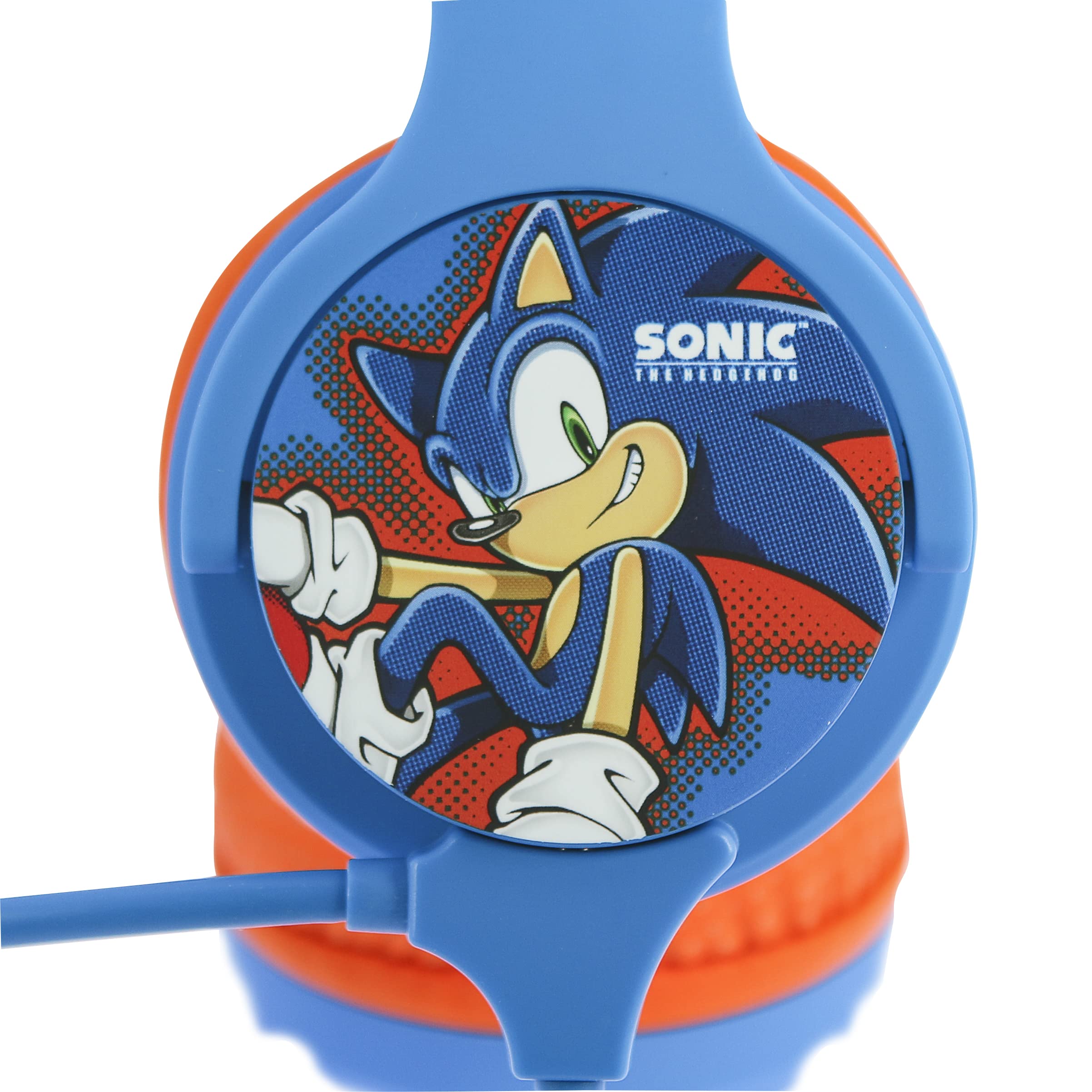 OTL Technologies SH0907 Sonic The Hedgehog Casque de studio filaire interactif avec microphone amovible