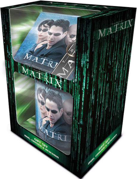 Pyramid International The Matrix - Juego De Taza Oficial De Regalo, Incluye Posavasos, Llavero, Multicolor