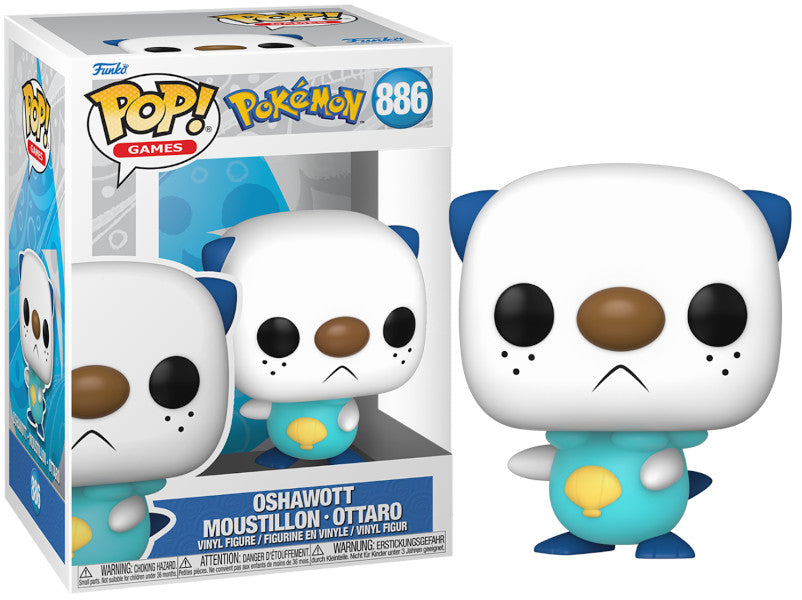 Funko Pop! Jeux : Pokémon - Oshawott - Figurine en Vinyle de Collection - Idée Cadeau - Marchandise Officielle - Jouets pour Enfants et Adultes - Fans de Jeux Vidéo - Poupée pour Collectionneurs et Exposition