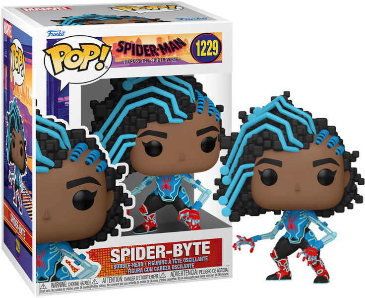 Funko Pop! Vinyl: Spider-Man: Across The Spider-Verse - Spider-Byte - Spiderman Into The Spiderverse 2 - Figura De Vinilo Coleccionable - Idea De Regalo- Mercancia Oficial - Movies Fans