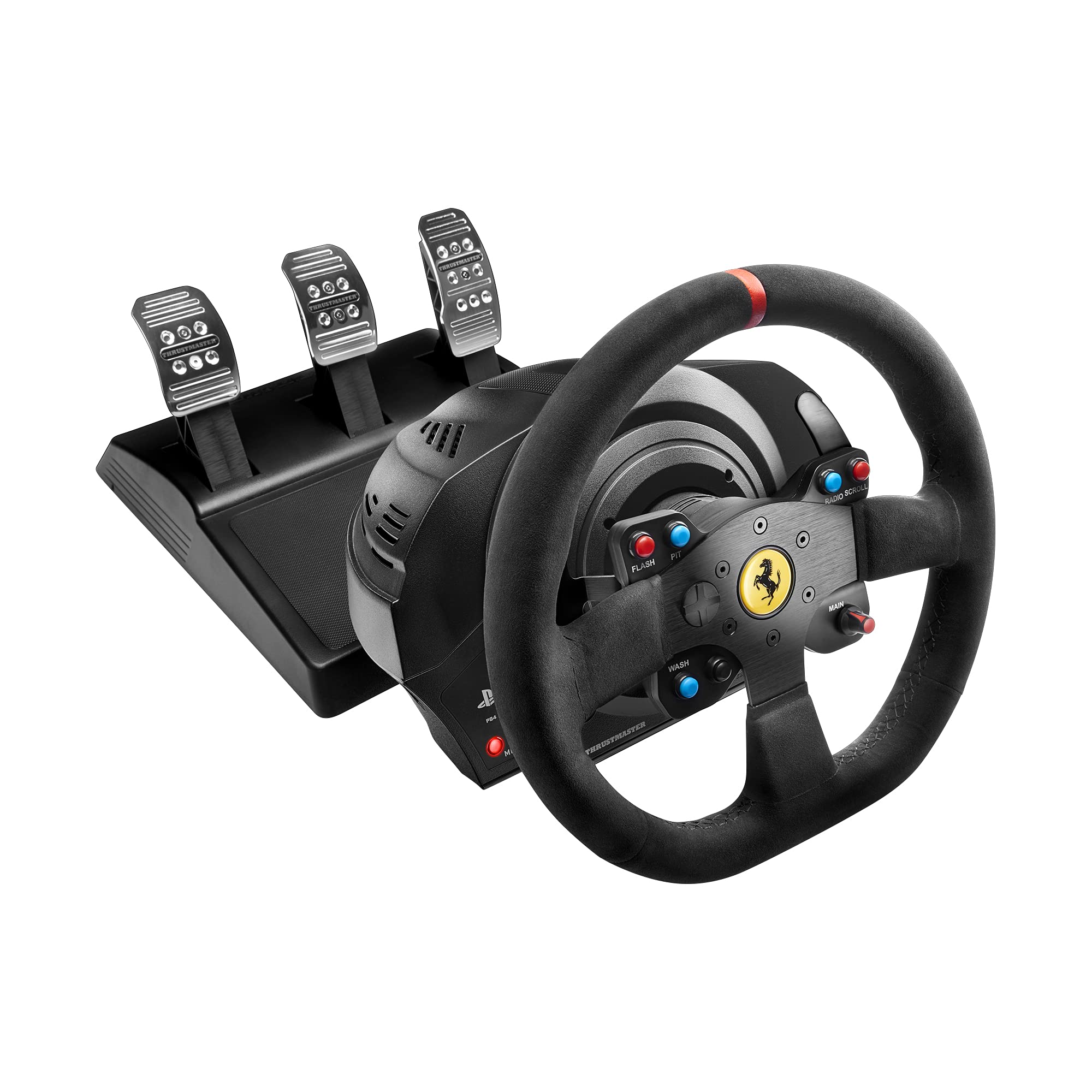 Thrustmaster T300 Ferrari Integral, Volante Para PS4 - /PS3/PC, Tamaño Único, Negro