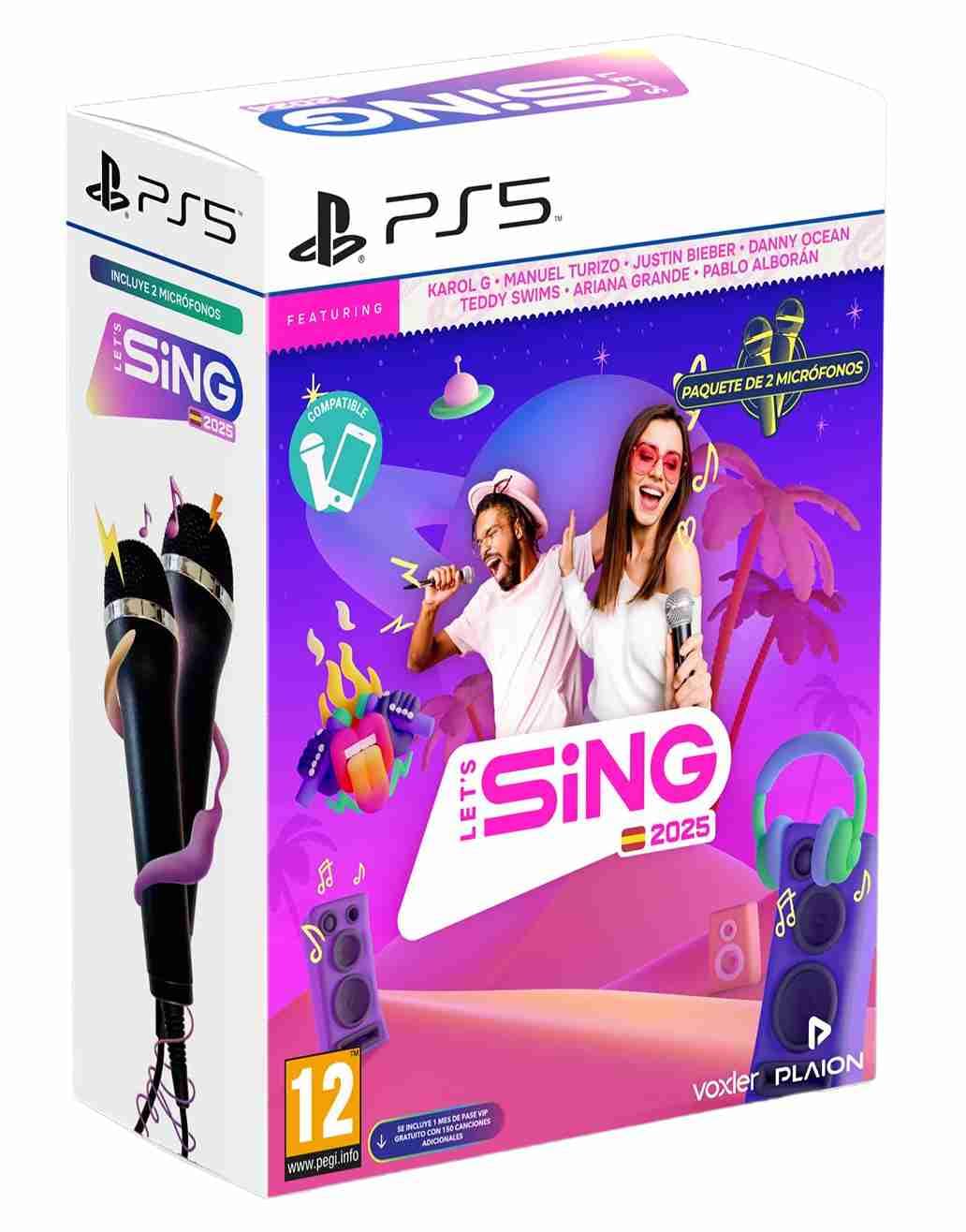 Plaion Lets Sing 2025 S.V. + 2 Mics