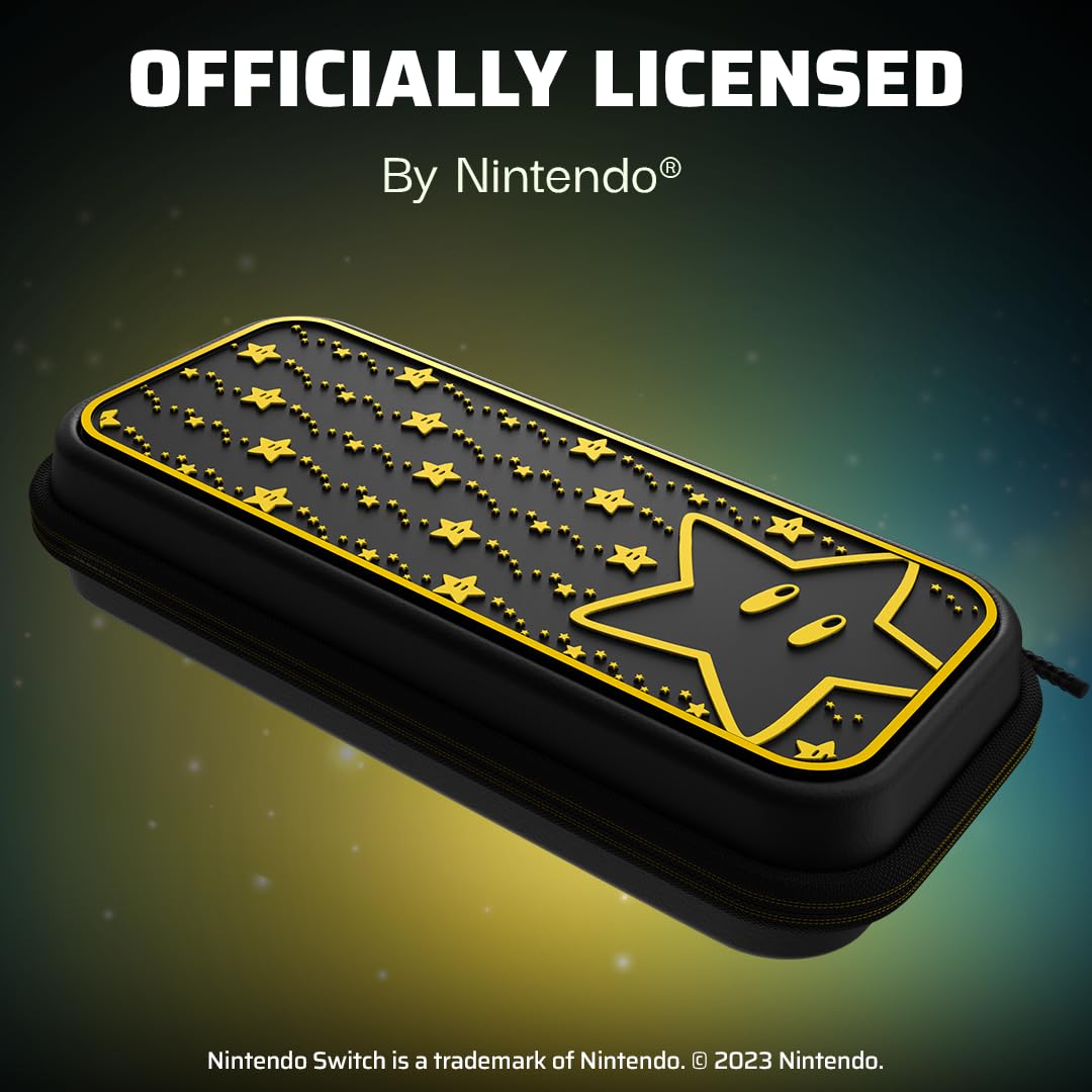 Funda Pdp Plus Glow Super Star ( NINTENDO SWITCH - /Switch Lite/Switch OLED) - Almacenamiento para viaje