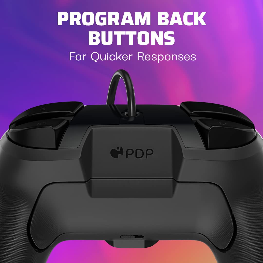 Manette filaire PDP Switch Rematch STAR SPECTRUM sous licence officielle Nintendo - Boutons, sticks, déclencheurs et palettes personnalisables - Manettes ergonomiques