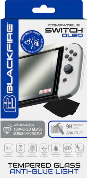 BLACKFIRE TEMPERED GLASS ANTIBLUELIGHT 9H (SWITCH/OLED)