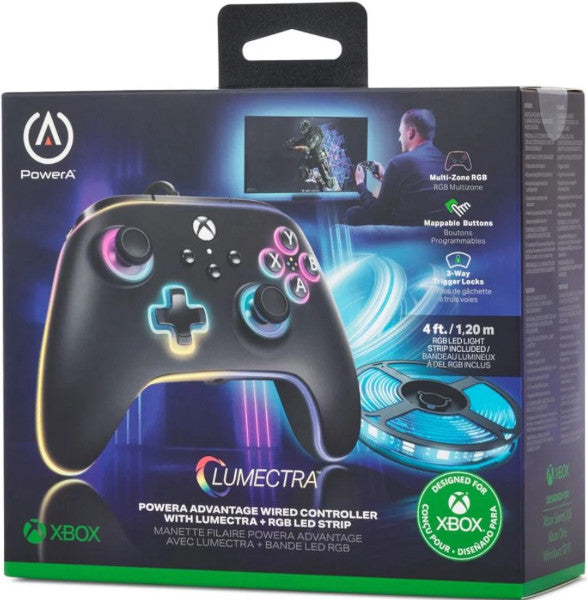 Mando Power A Advantage Lumectra Rgb ( XBOX - SERIES X) - Con tira LED
